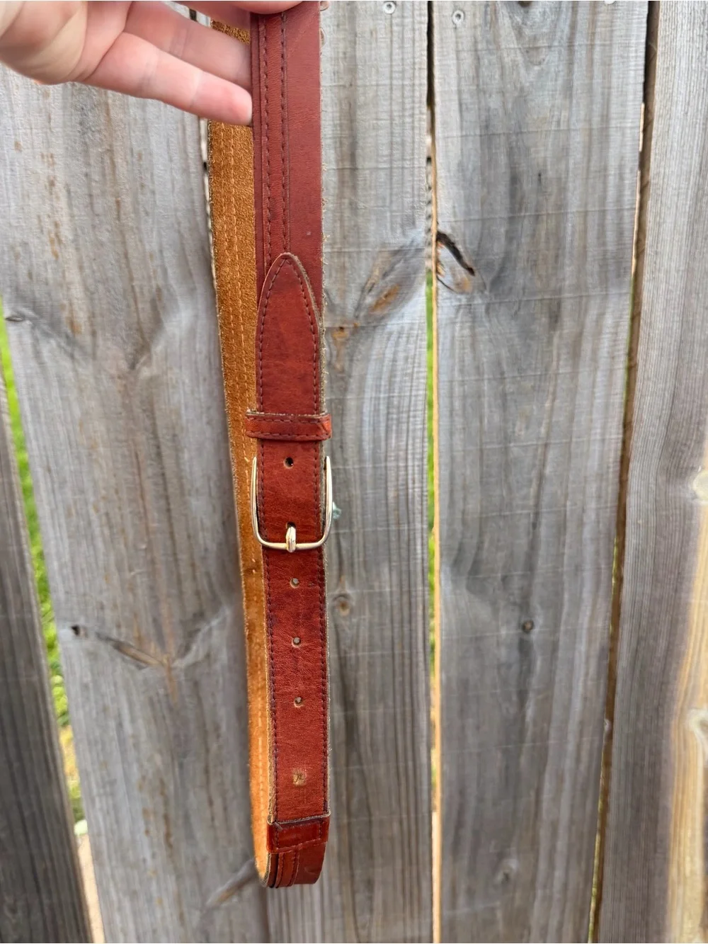 Vintage Classic Men's Leather Belt in Brown - Timeless  Size 41